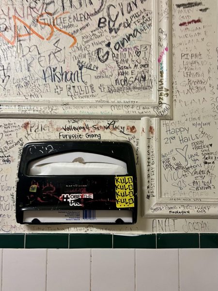 Kulo sticker in the bathroom at Rileys. Photo taken Oct. 3, 2023 by Molly Myers.