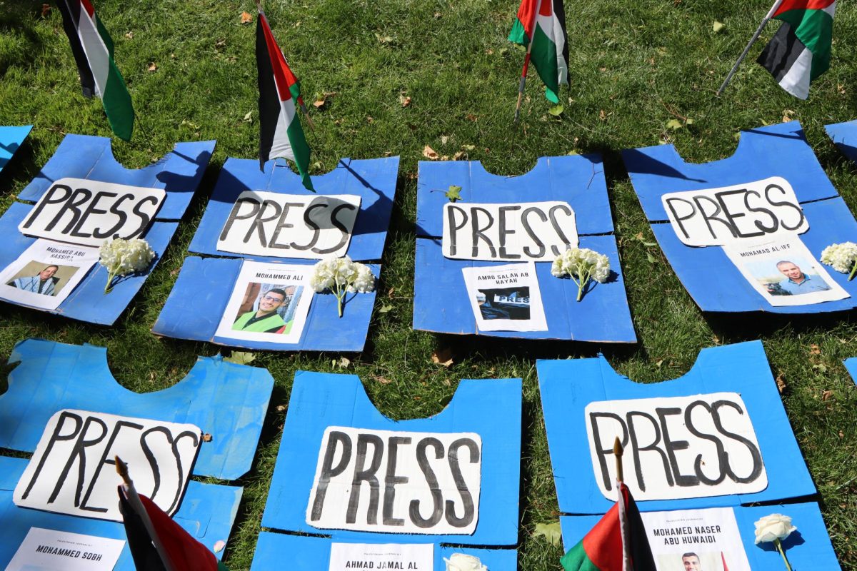 The Committee to Protect Journalists reports that there have been at least 97 reporters and media workers killed in Gaza since the war began on October 7. Taken by Toby Neal on May 6.