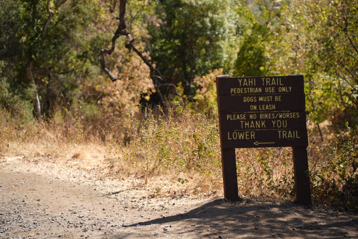 Entrance of Yahi Trail in Upper Bidwell Park Friday Sep. 27, 2024 in Chico, California. East of Parking lot P in Yahi trails remains closed to the public.