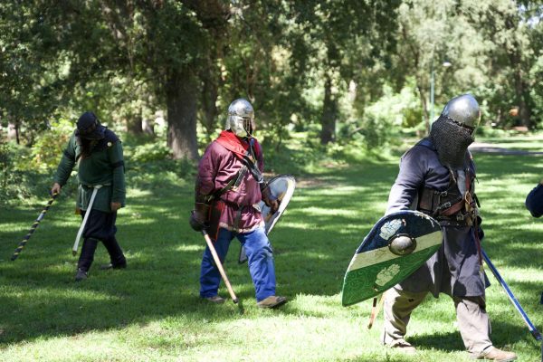 Medieval history enthusiasts revive the past through reenactments at Bidwell Park on Saturday. Photo taken by Lexi Lynn on Sept. 7