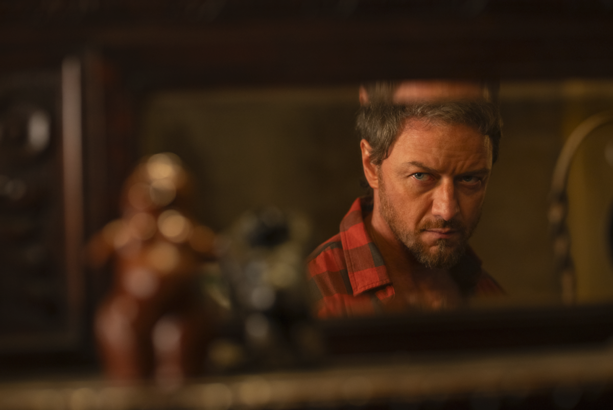 Paddy, James McAvoy, in “Speak No Evil,” directed by James Watkins. Courtesy Jay Maidment/Universal Pictures. © 2024 Universal Studios. All Rights Reserved.