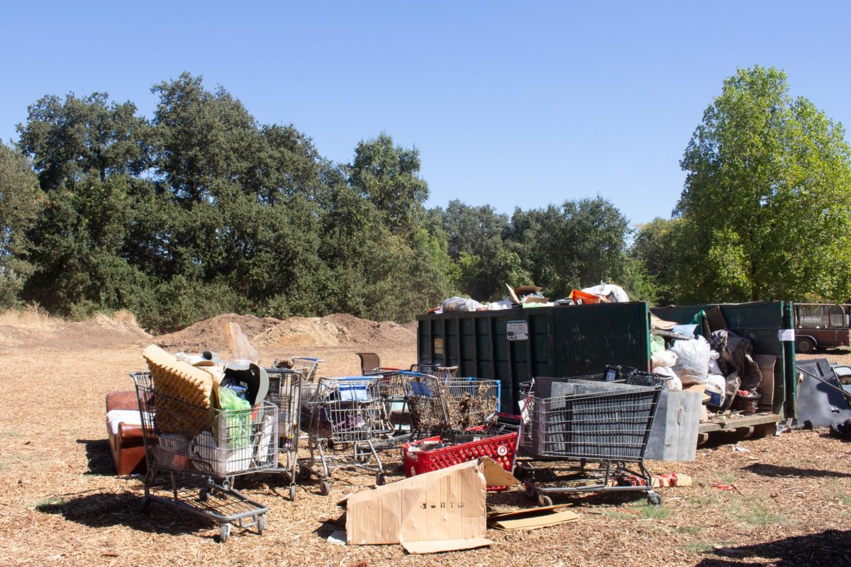 Multiple shopping carts were picked up from different locations around Bidwell Park and other clean up hot spots on Sept. 21. Volunteers used the carts to pick up other large trash items along the way.