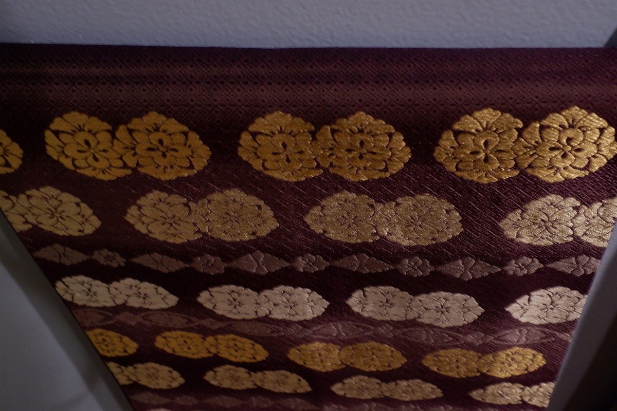 There is a wide variety of patterns and colors used in the fabric for kimonos. 