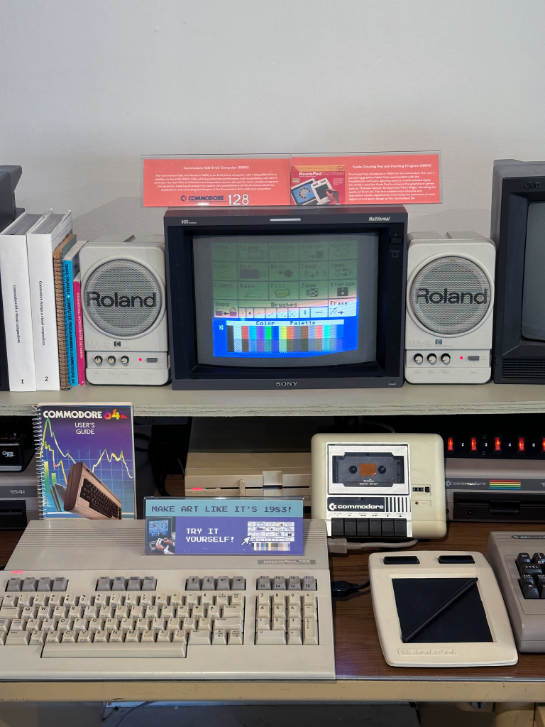 A desk display of retro games and some of Tech Toss's donated technology in Gallery 1078, the Retro PC gaming event will be on Thursday in Tehama Hall. Photo provided by Dakota Rose.