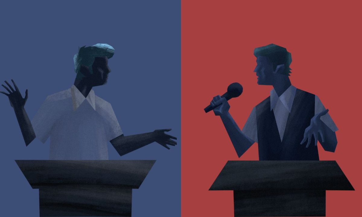 The awaited vice president candidate debate allowed both Vance and Walz to share their views with the public. Graphic created by Jessica Miller using Canva on Oct. 2