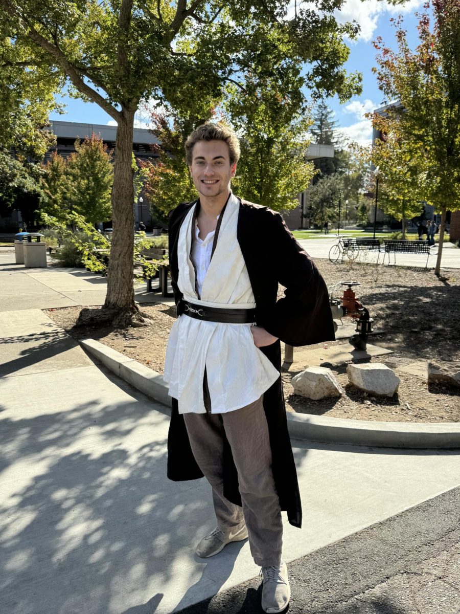 Jack Pieper poses in his costume on Oct. 31. Photo taken by Megan Gauer