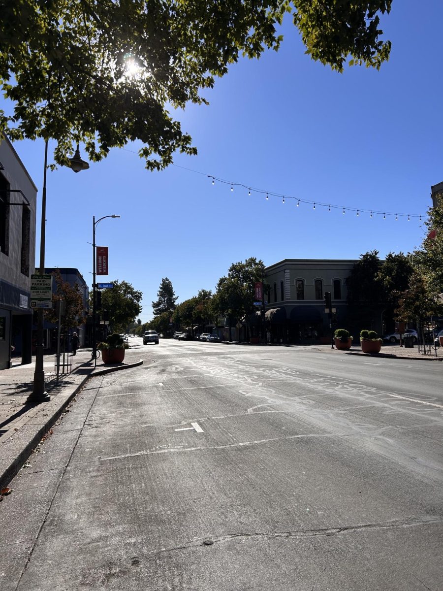 Downtown Chico is a popular area for walking, shopping and visiting the university. Photo taken on Oct. 18.