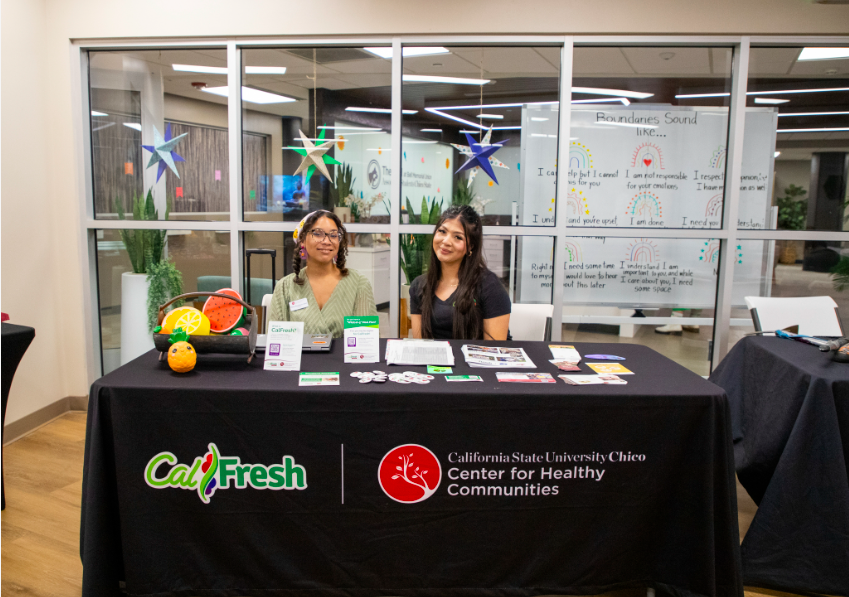 CalFresh hosted tabling events and provided pop up application assistance all over campus Oct. 28-Nov.1. Courtesy: CalFresh Chico State