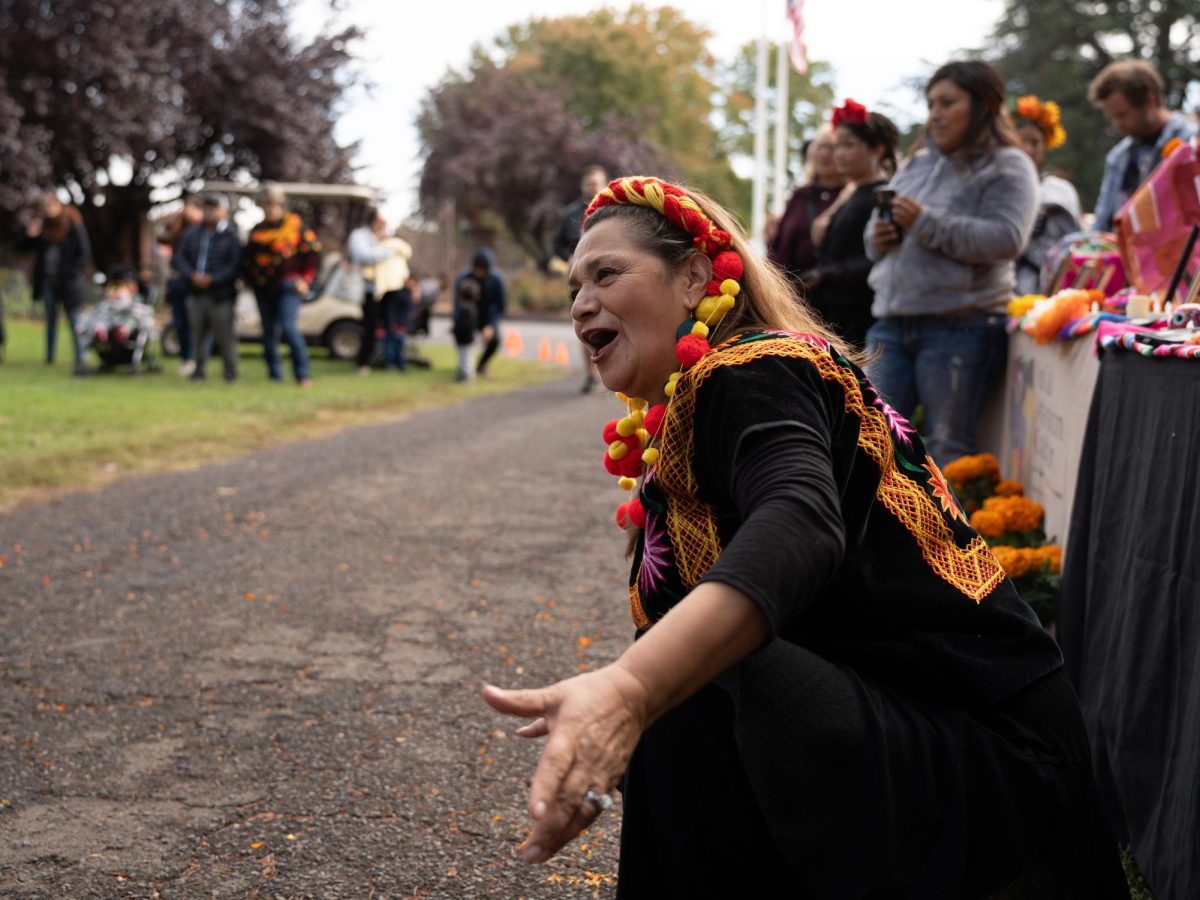  Francis Miranda has been a Folklorico dance instructor for around 20 years. Her dancers performed traditional Folklorico dances from the regions of Veracruz and Jalisco. To her, being an instructor has helped her understand and share her rich Mexican culture, especially to the younger generations. “For me, it’s important to transmit this mainly to the youth.” Miranda said. Day of the Dead holds a special place in her heart, as she views this day to celebrate life after experiencing grief. 