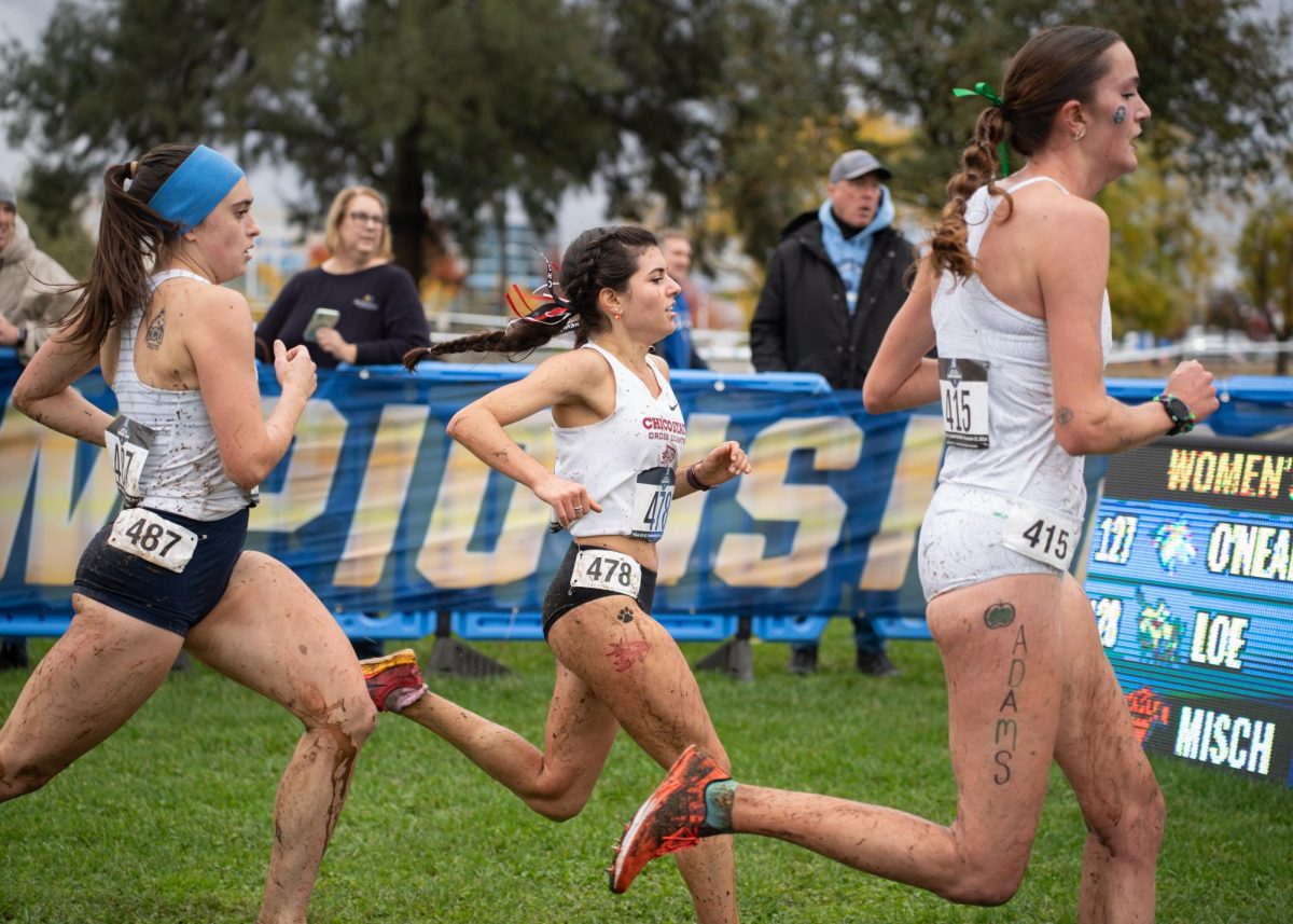 Junior Iresh Molina sprints toward the finish line and secures a 24th place finish and a consecutive All-American title at the NCAA Division II Championship Saturday, Nov. 23, 2024 in Sacramento.