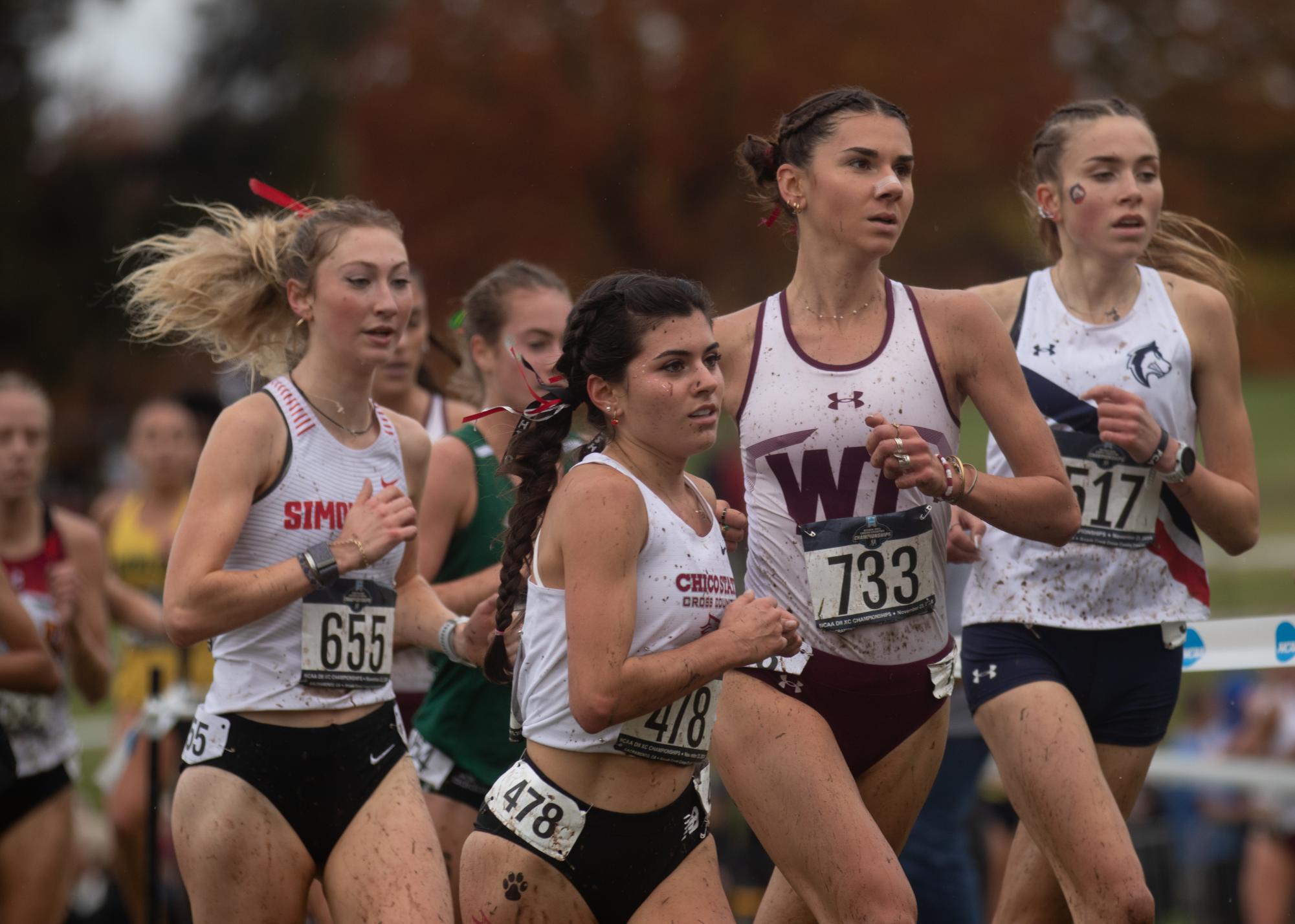 Junior Iresh Molina maintains a steady pace during the 6k race course at the NCAA Division II Championship Saturday, Nov. 23, 2024 in Sacramento.