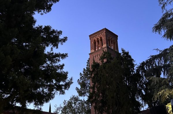 The Trinity Bell Tower is a long-standing monument of Chico State dating back to 1933. Photo taken on Oct. 29.