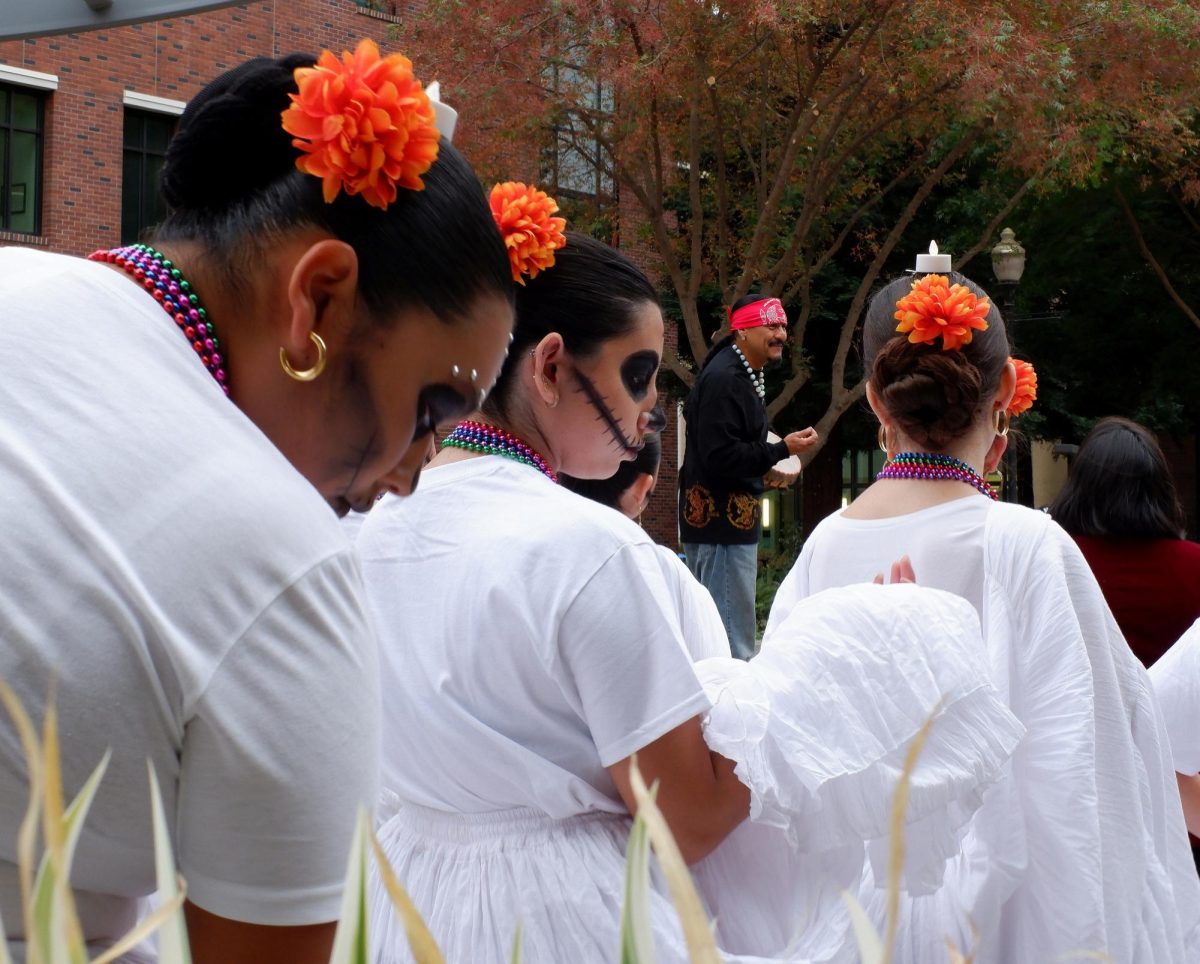 Jesus Tecolotecpatl delivered a passionate message to the crowd about the purpose and beauty of tradition. "With open hearts and open minds, we're asking our ancestors to come hang out with us for a bit," he said. 