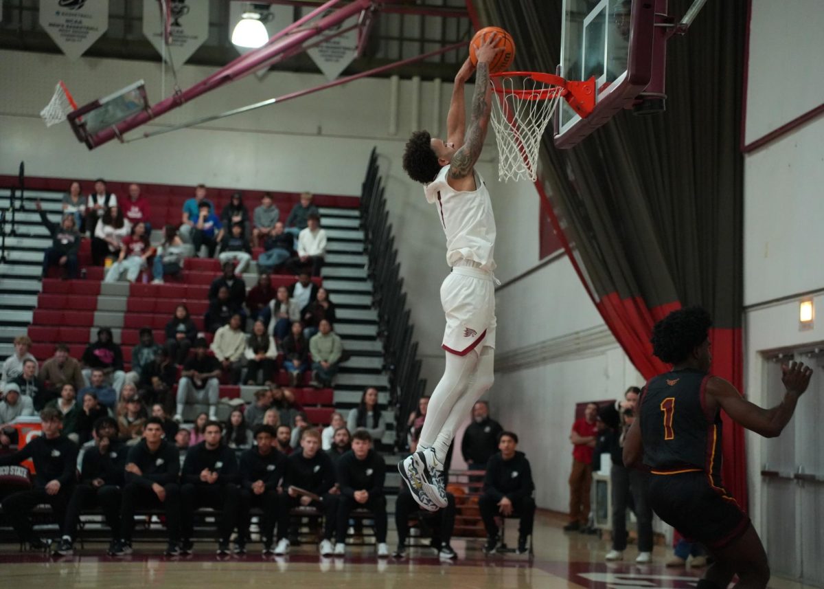 Despite Chico State’s loss, sophomore guard Isaiah Kerr racked up 19 points against Cal State Dominguez Hills Thursday, Jan. 23, 2025, at Chico State.