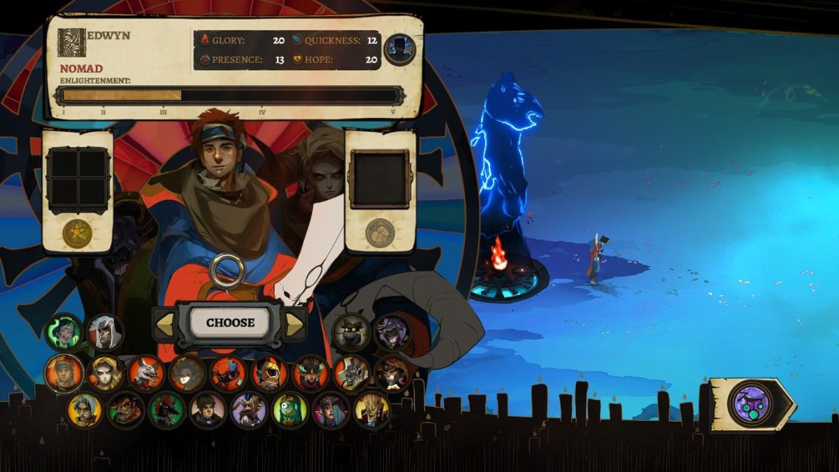 In Pyre the player is dropped into a crazy world of strange and wonderful characters. It is easy to become invested in the culmination of their stories.