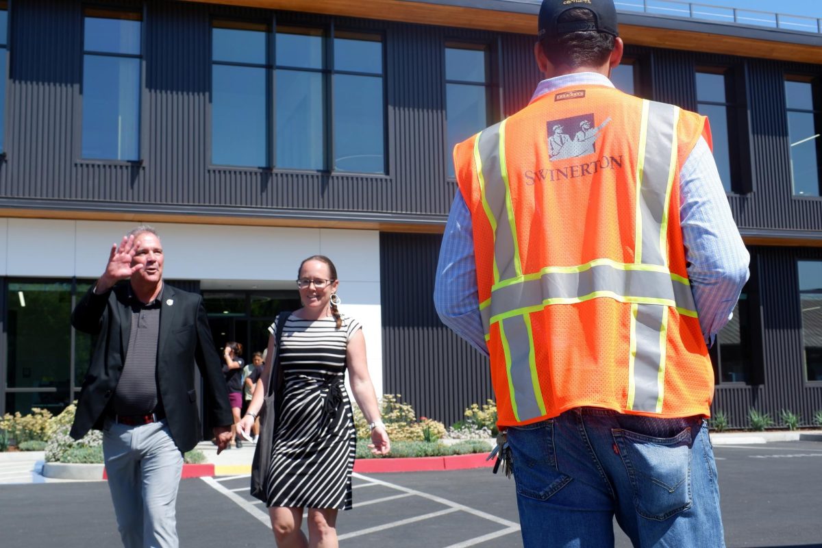 Swinerton Builders used multiple Chico State interns and the development of the University Services was used as an educational opportunity to classes . Photo taken by Sean Shanks on June 25.