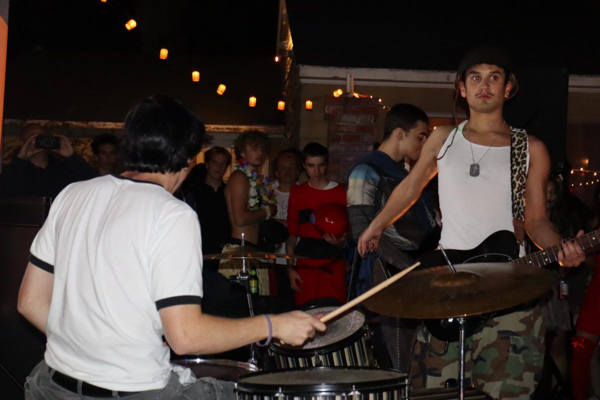 Backyard shows tend to be personal favorites for the members of Oblong. Photo courtesy of Johnny Orton.