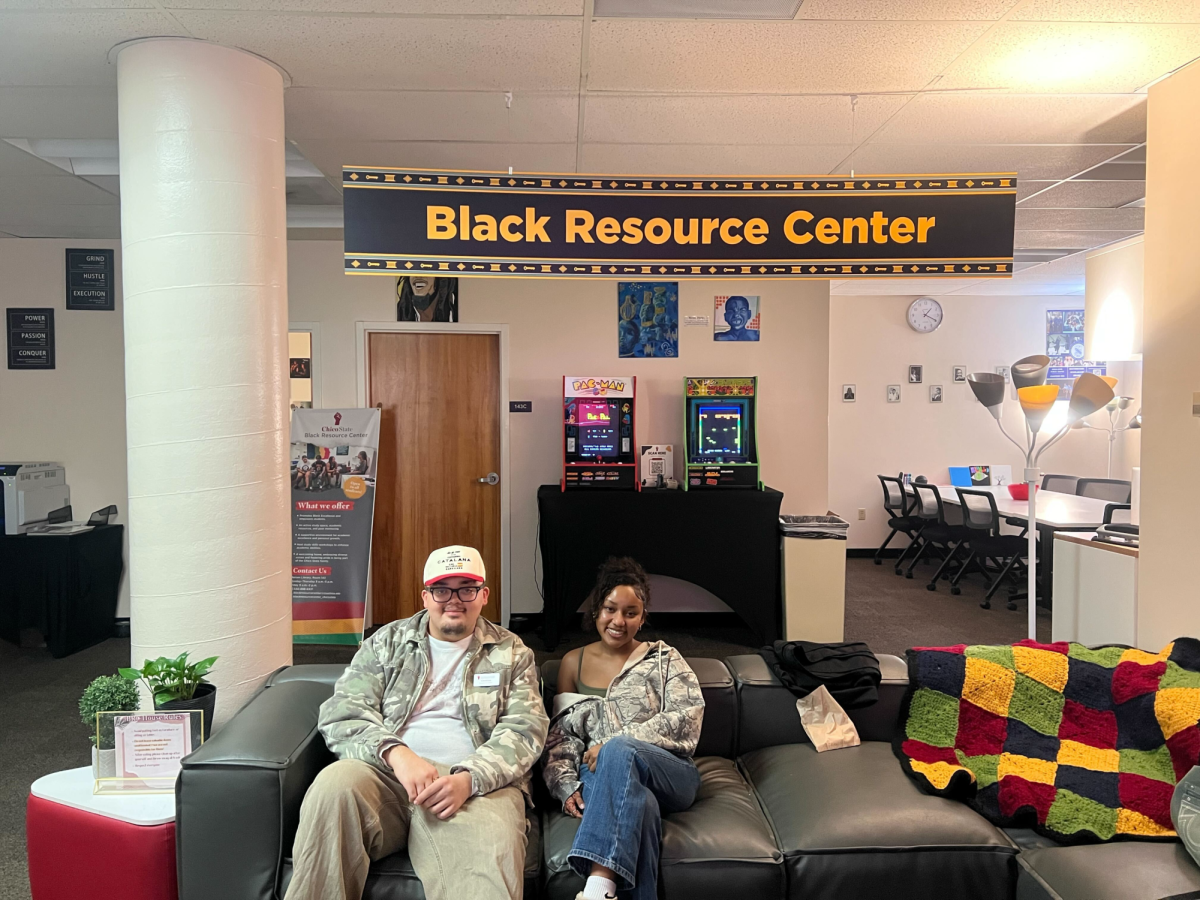 The Black Resource Center is available for all students to be welcomed and celebrated. Photoed is Christian Hutson and Amari May. Photo taken by Arlette Valdivia on Feb. 4, 2026.