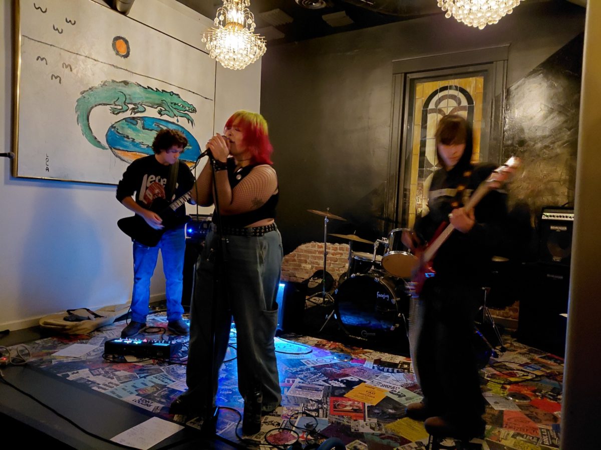 Roag performing on stage at the Naked Lounge. Photo taken by Ky Rodriguez on Feb. 19th.