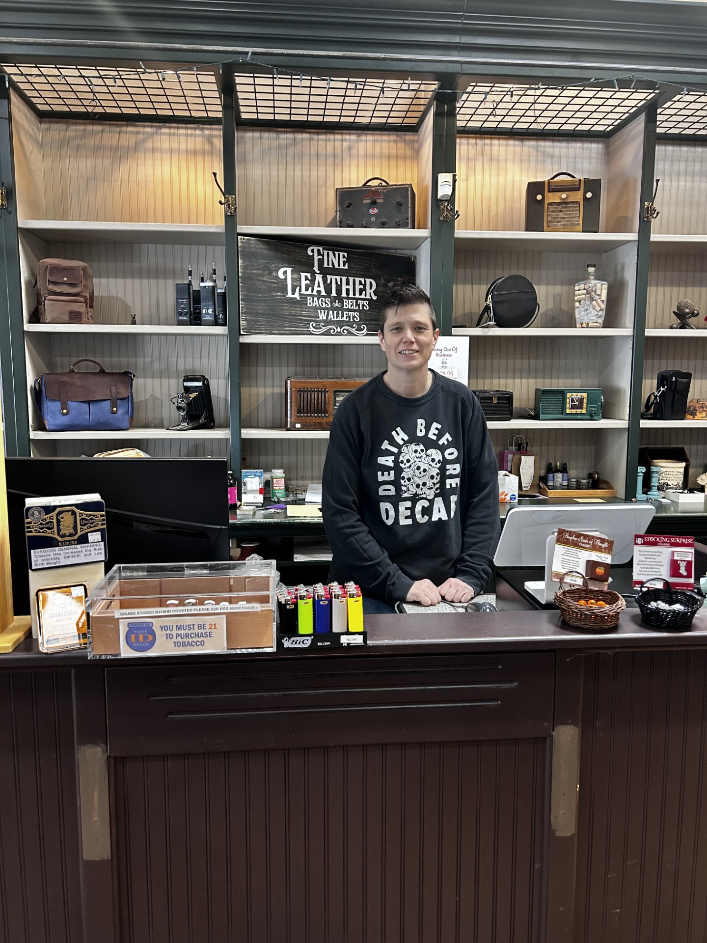Tomfoolery owner, Mary Hartley, is still gaining business amidst the closure. Photo taken by Bria Martinez, Feb. 25, 2026.