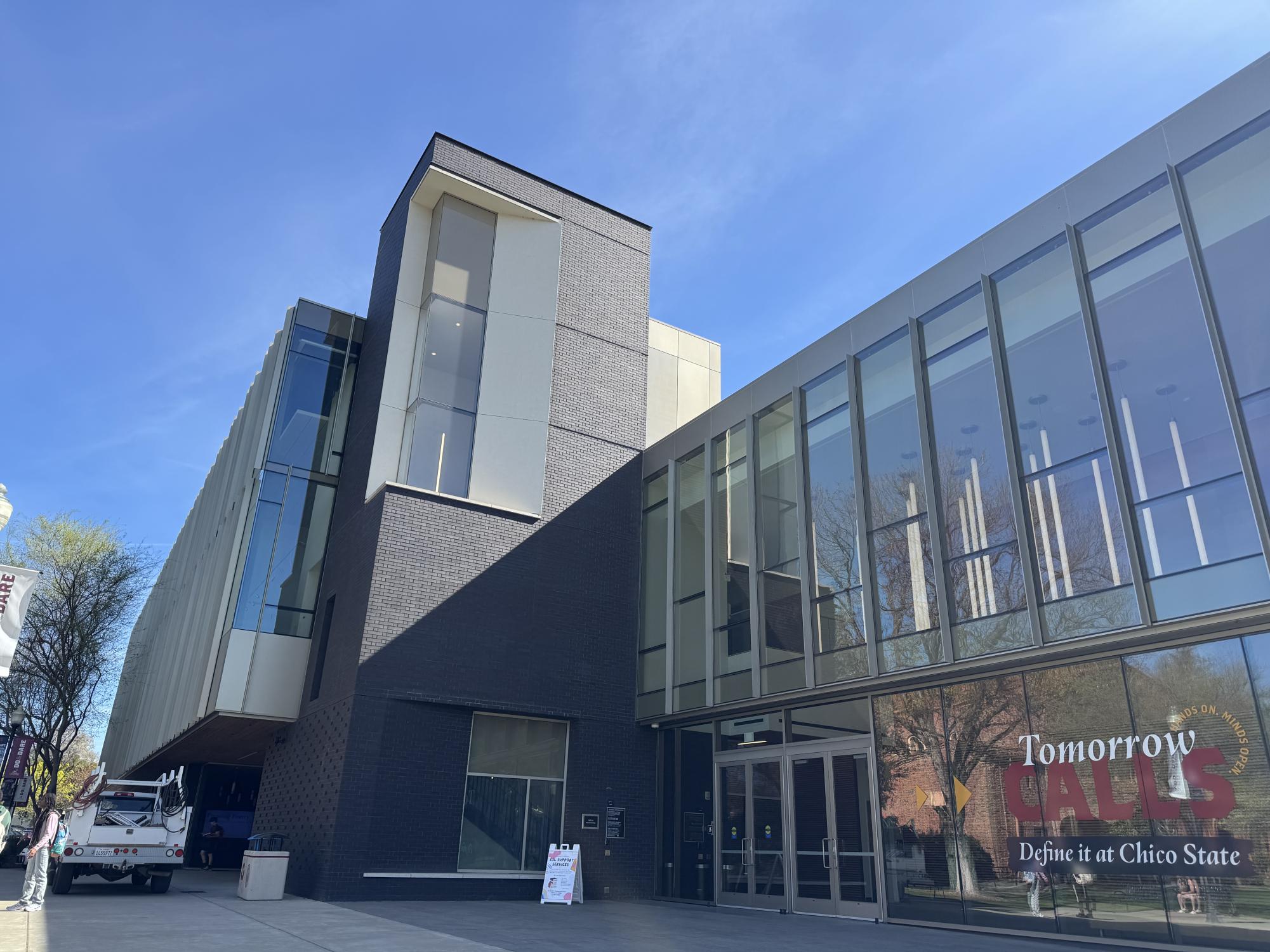 The College of Fine Arts and Humanities building is where a lot of classes are hosted for the new major. Photo taken by Brenden Masson on Mar. 11, 2026.