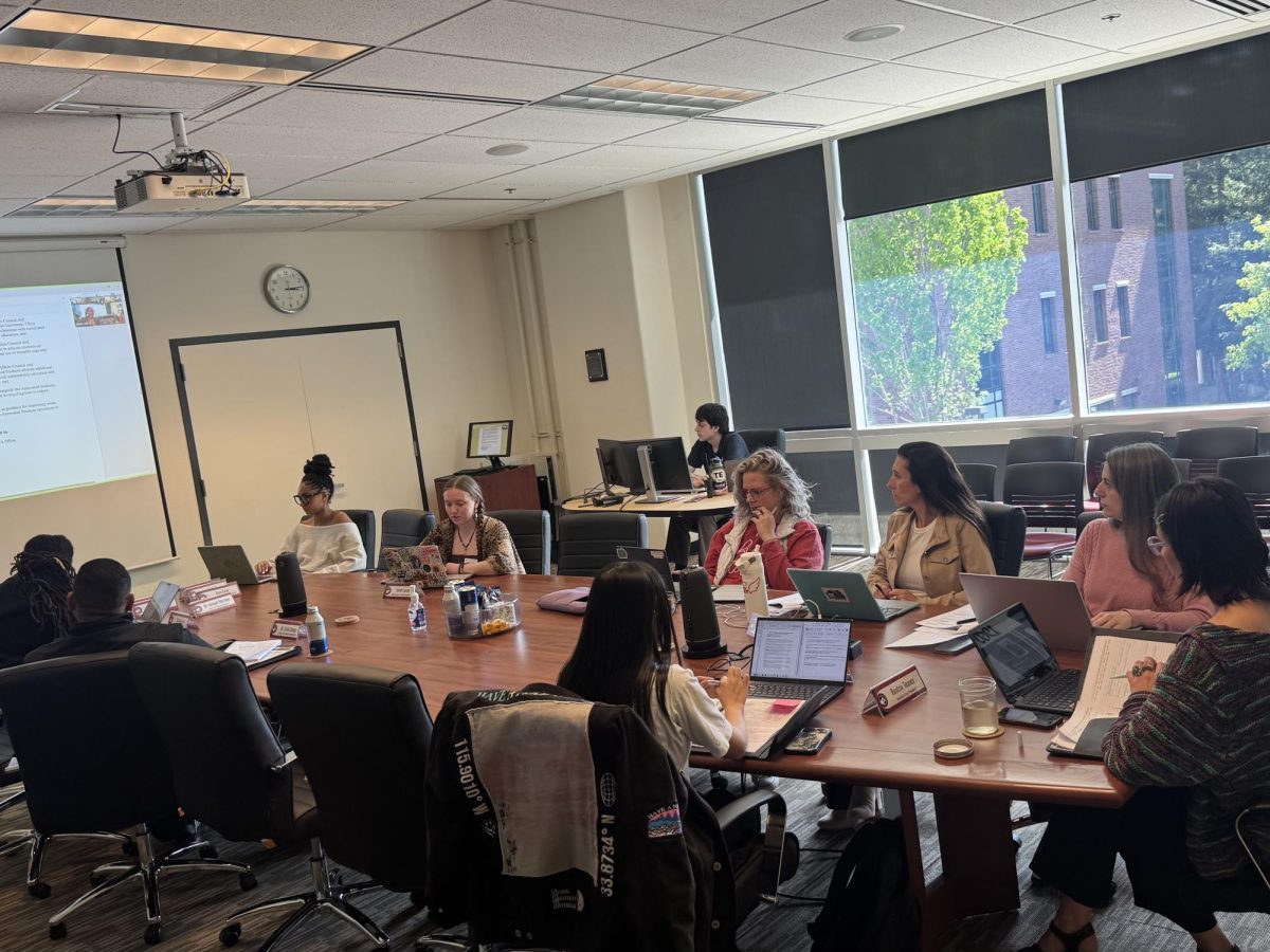The Government Affairs Committee met Friday from 3-4 p.m. in the Bell Memeorial Union. Photo taken by Chris Hutton on April 17, 2026.