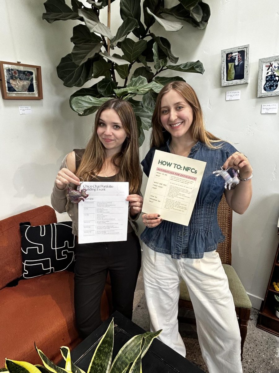 Hosts of the Personal Branding Event, Beatrice Williams and Lauren Millard. Photo taken by Bria Martinez on April 11, 2026.