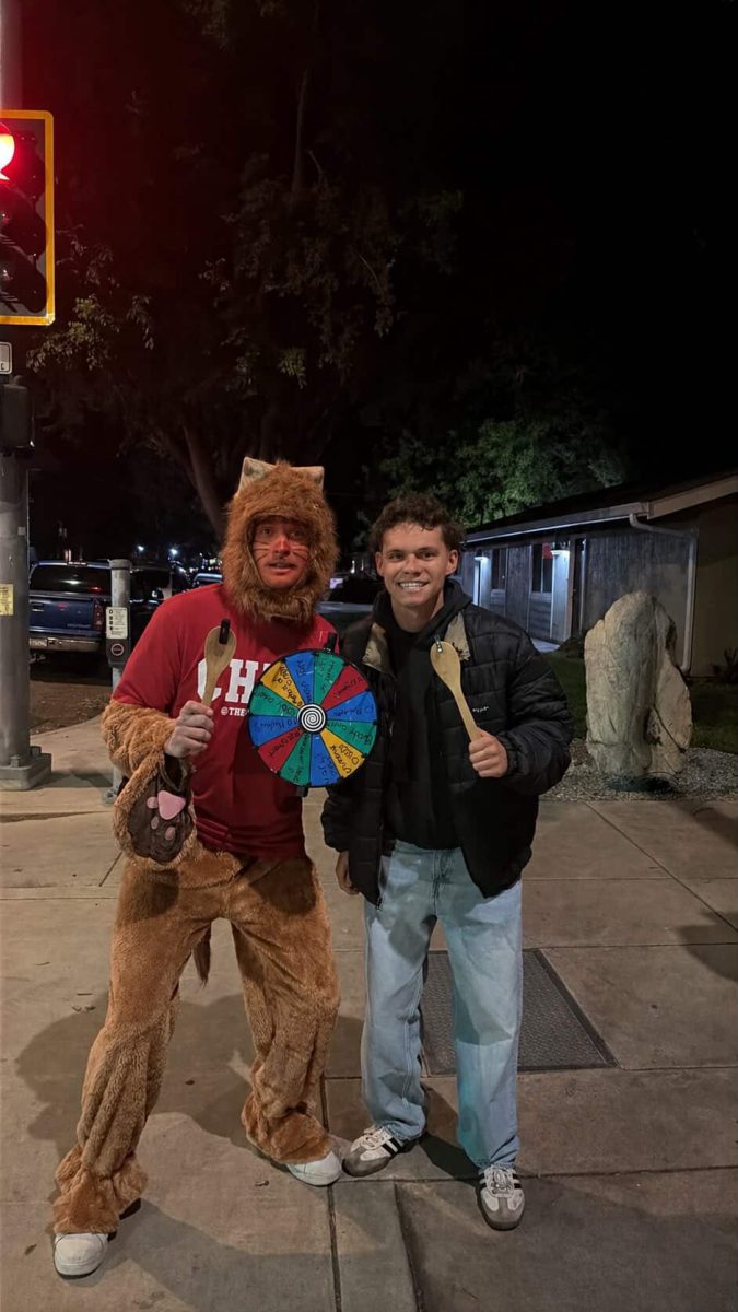 Tyler Clink and Ramsey Mann were spotted in downtown Chico, ready to film. Photo courtesy from Paige Randall.
